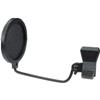 Antivento professionale IMG STAGE LINE WS-100 spugna anti vento per microfoni per impieghi professionali,  con morsetto per stativo e braccio pieghievole